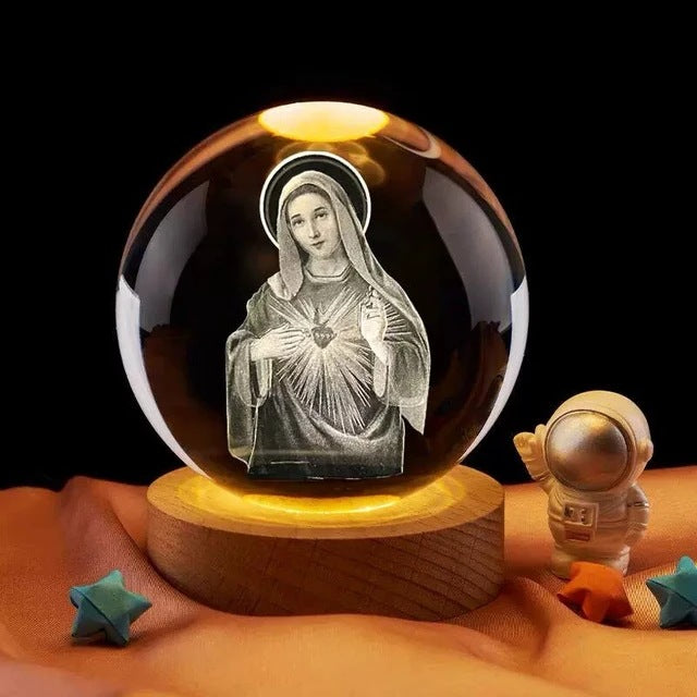 Veilleuse boule de cristal d'eau – Un cadeau unique et spécial