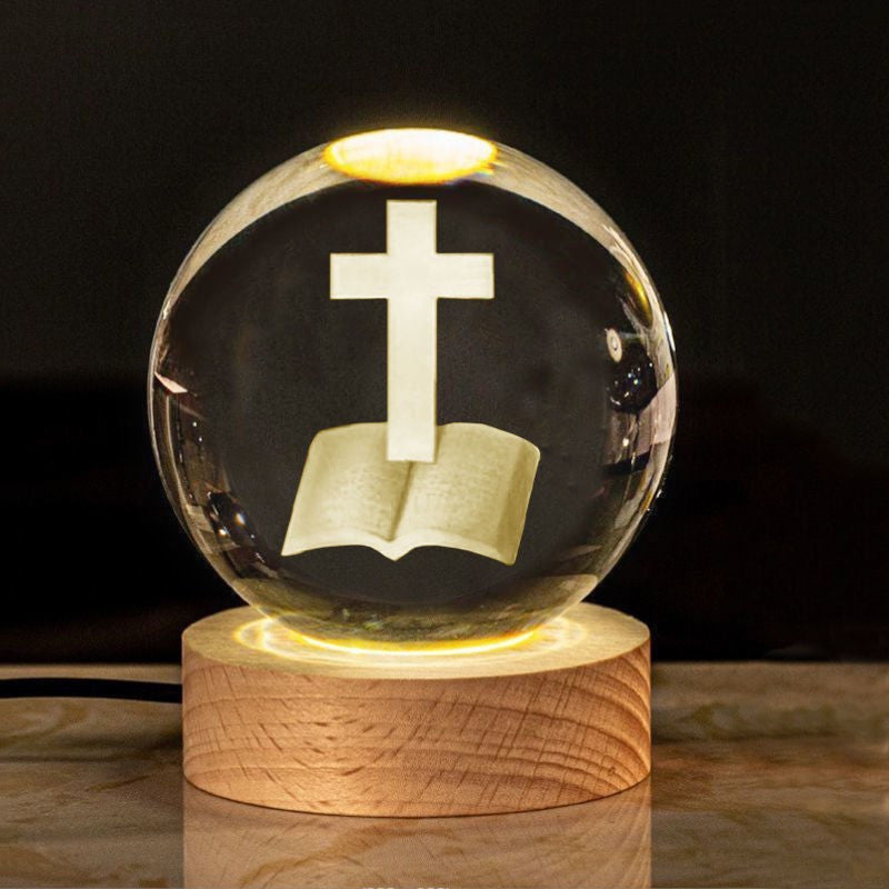 Veilleuse boule de cristal d'eau – Un cadeau unique et spécial