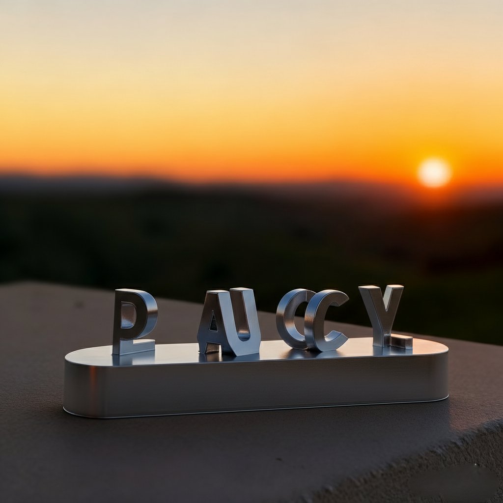 Trendy personalized products in relief with double name in 3D