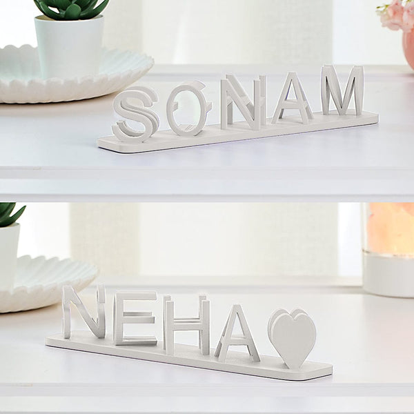 Trendy personalized products in relief with double name in 3D