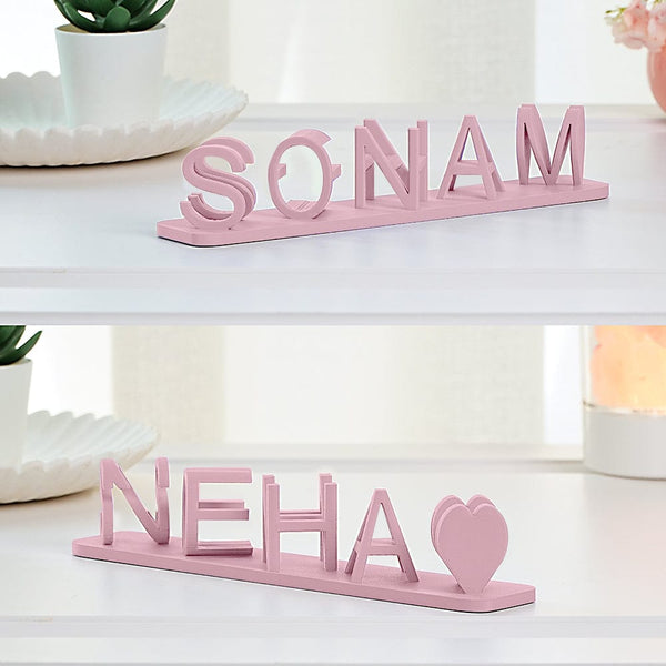 Trendy personalized products in relief with double name in 3D