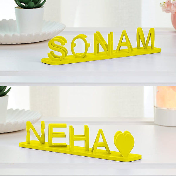 Trendy personalized products in relief with double name in 3D