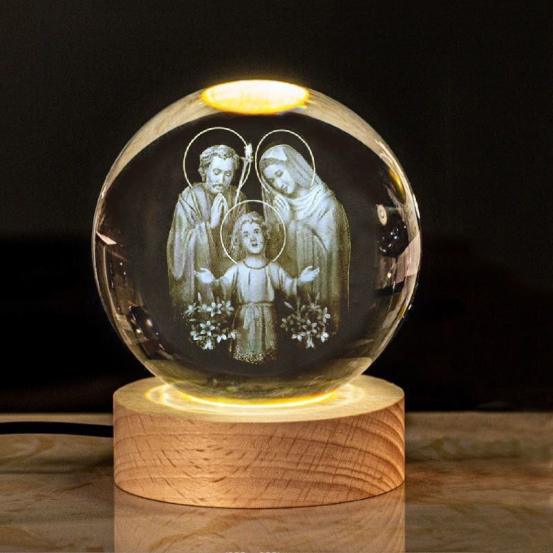 Veilleuse boule de cristal d'eau – Un cadeau unique et spécial