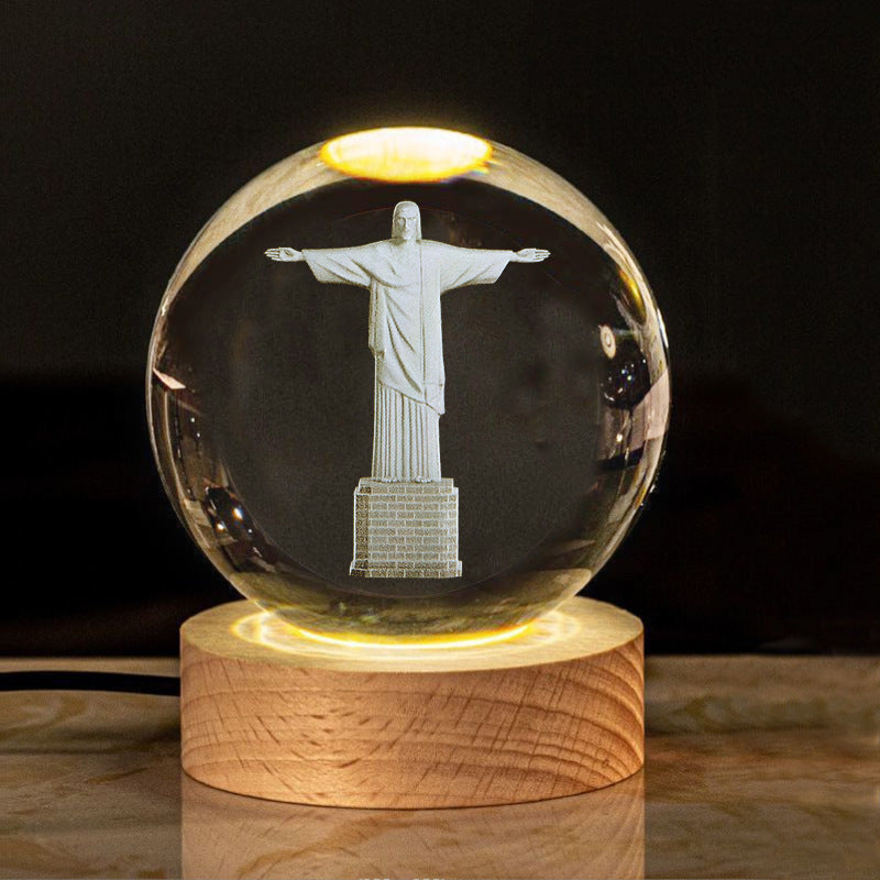 Veilleuse boule de cristal d'eau – Un cadeau unique et spécial