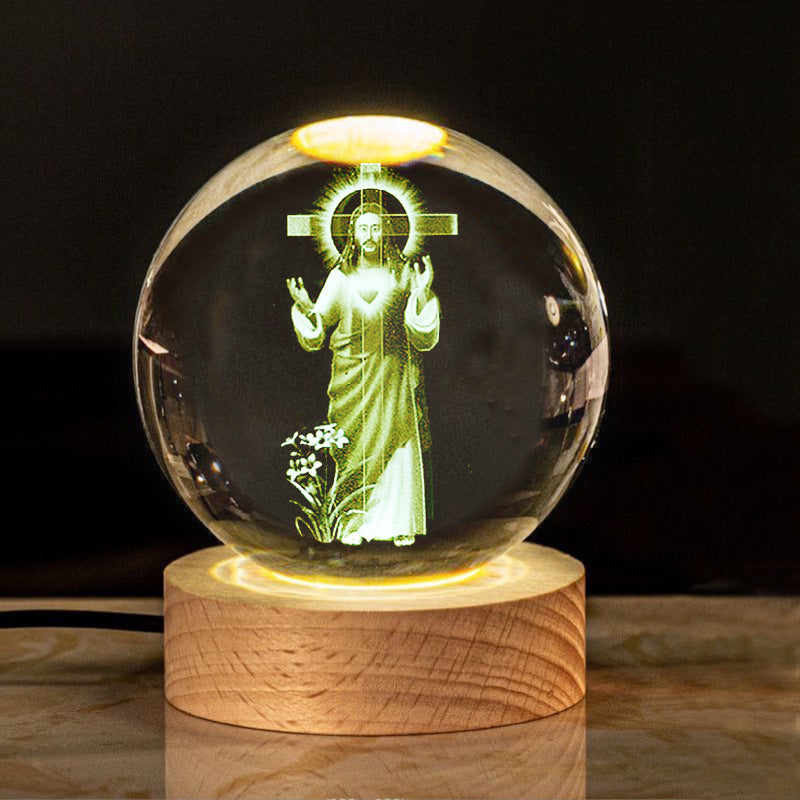 Veilleuse boule de cristal d'eau – Un cadeau unique et spécial