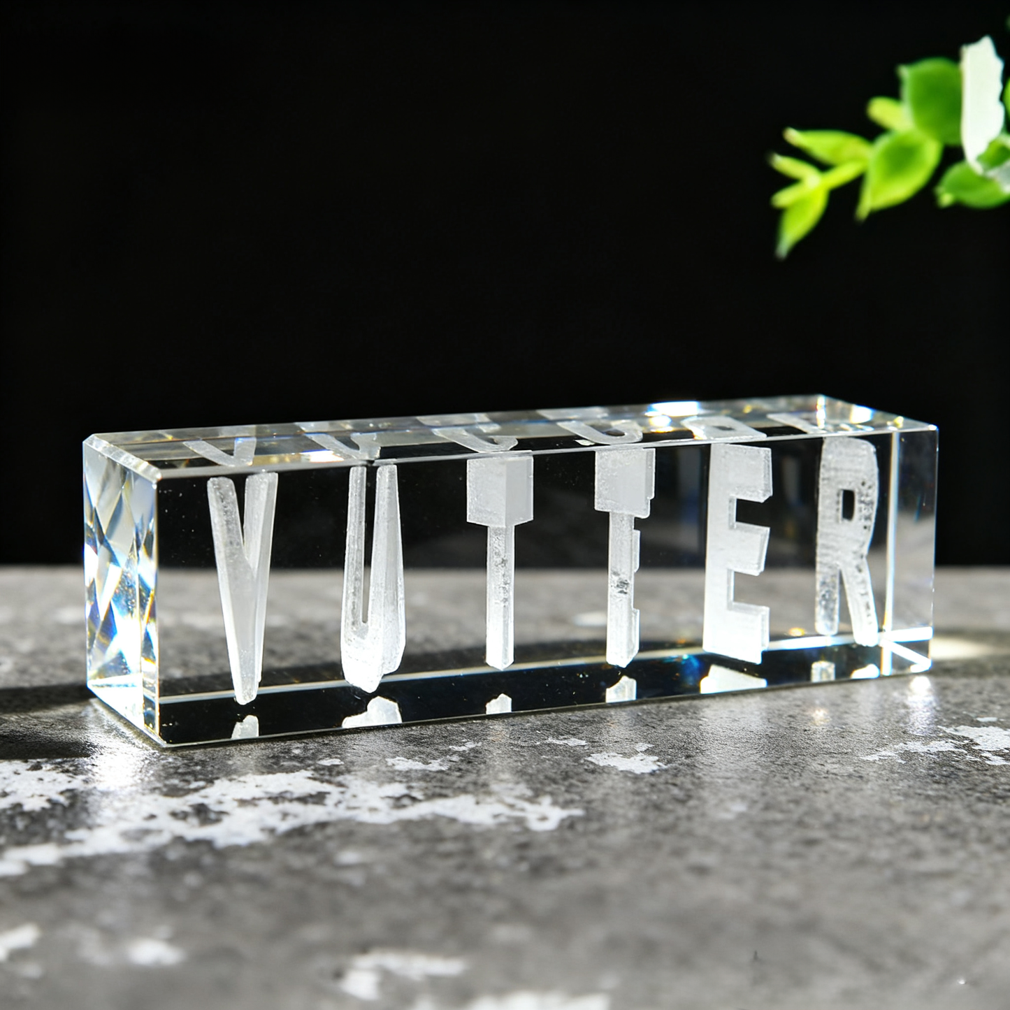 Produits tendance personnalisés en relief avec double nom en 3D