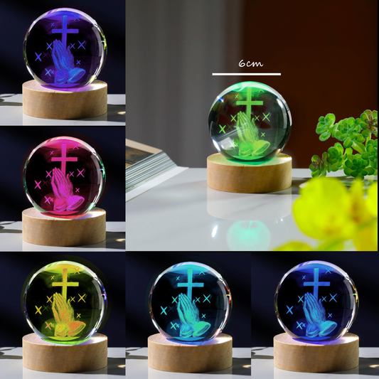 Veilleuse boule de cristal d'eau – Un cadeau unique et spécial