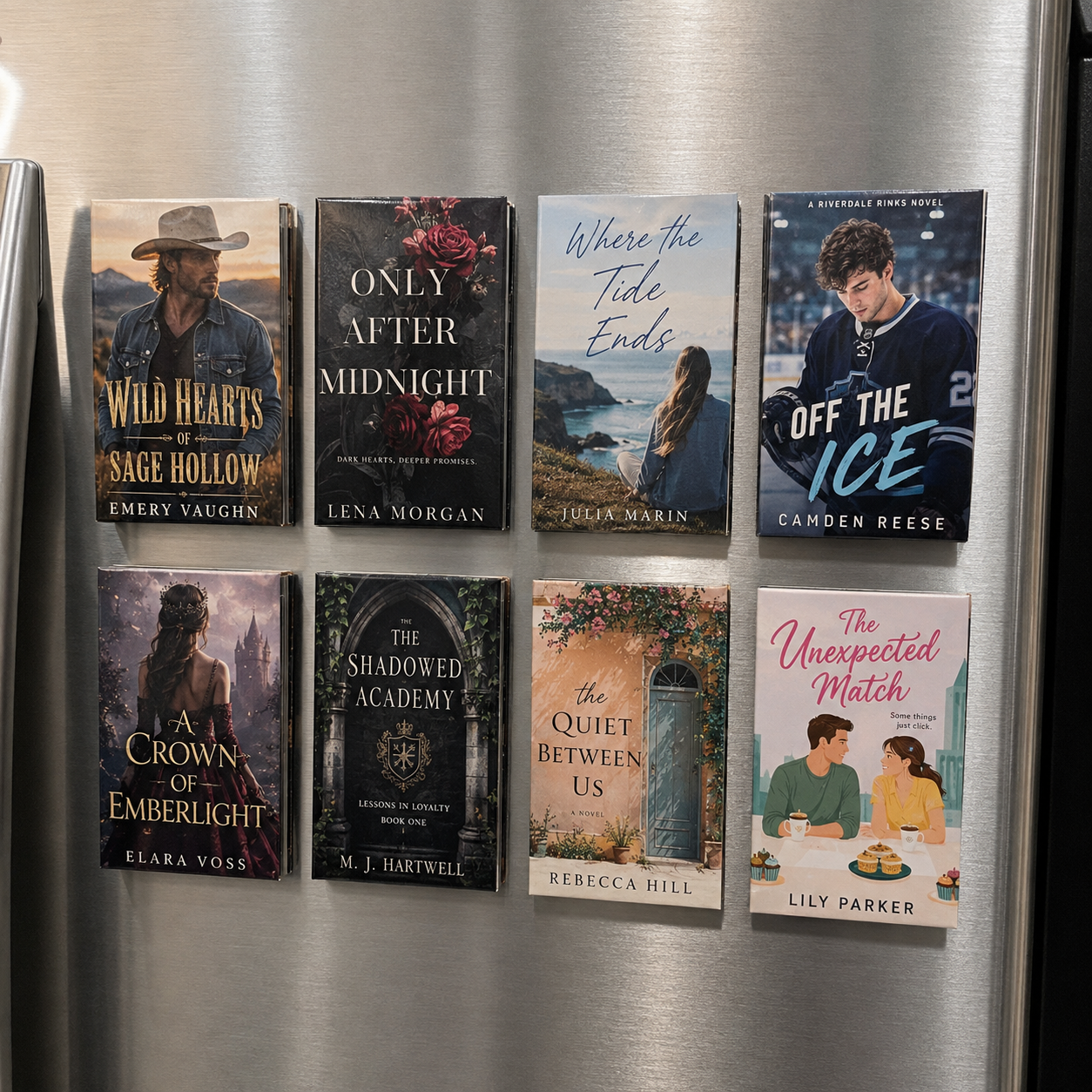 Personalized Mini Book Cover Fridge Magnet, Custom Book Magnet for Book Lovers, Readers, Teachers & Librarians