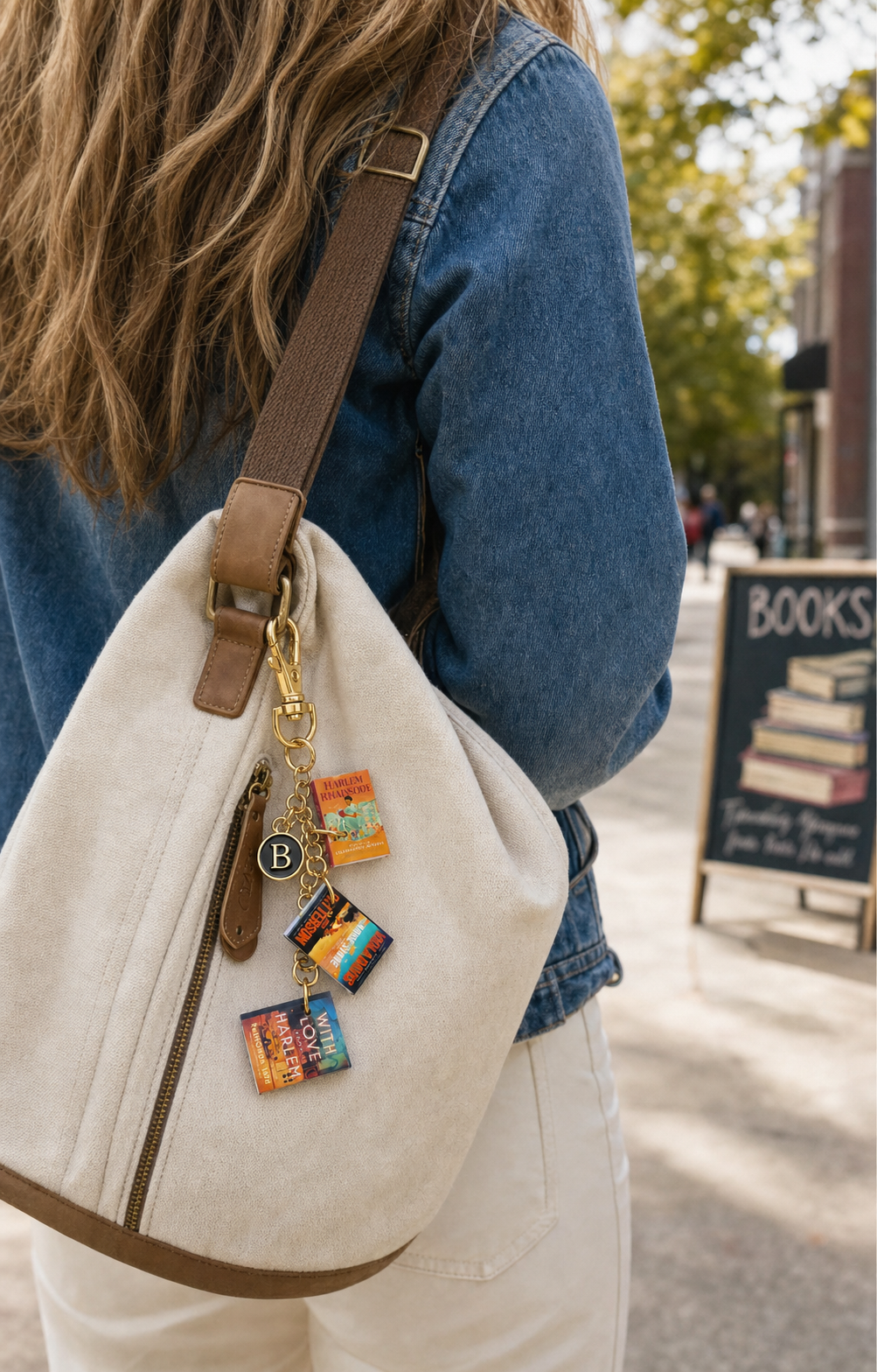 Custom Mini Book Keychain, Personalized Book Lover Bag Charm, Reading Gift for Readers, Librarians, Teachers & Graduates