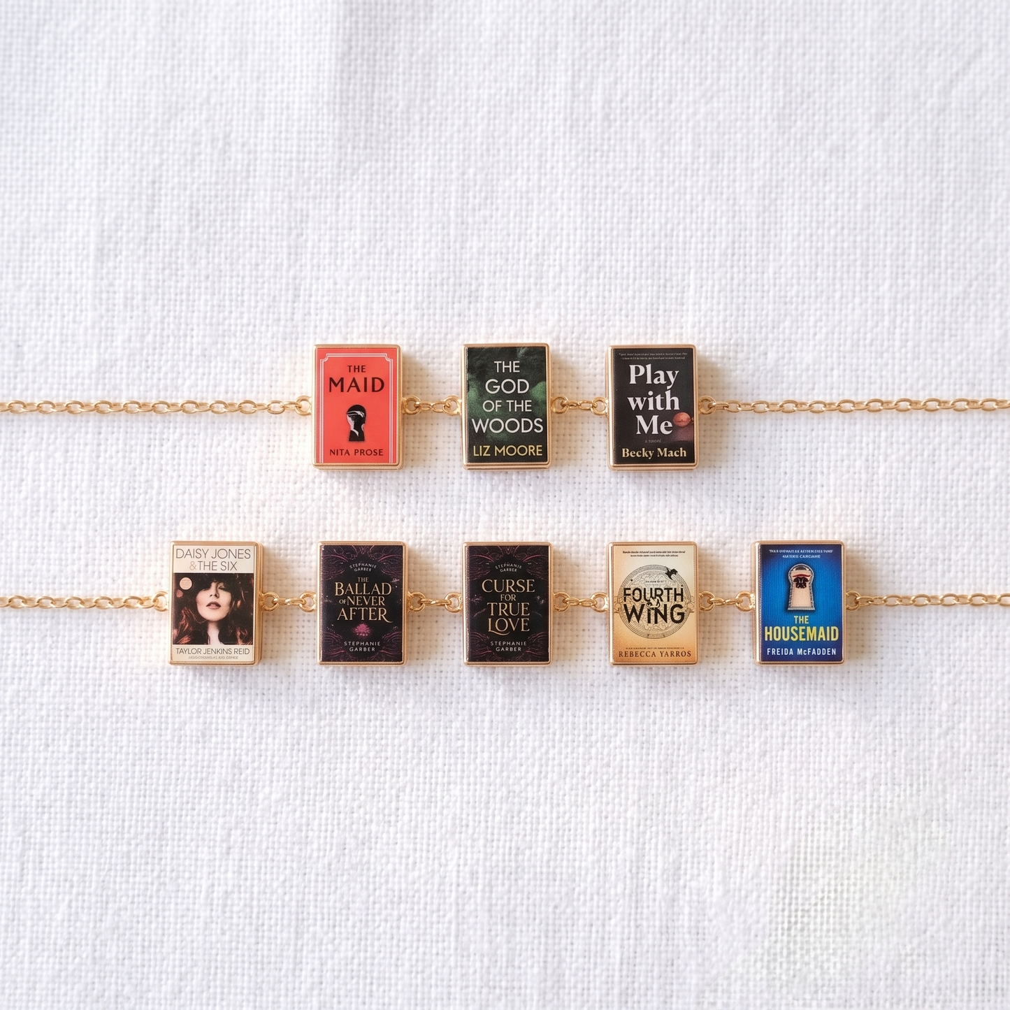Personalized Mini-Book Charm Bracelet - Custom Book Cover Jewelry - Unique Gift for Book Lovers, Authors & Librarians