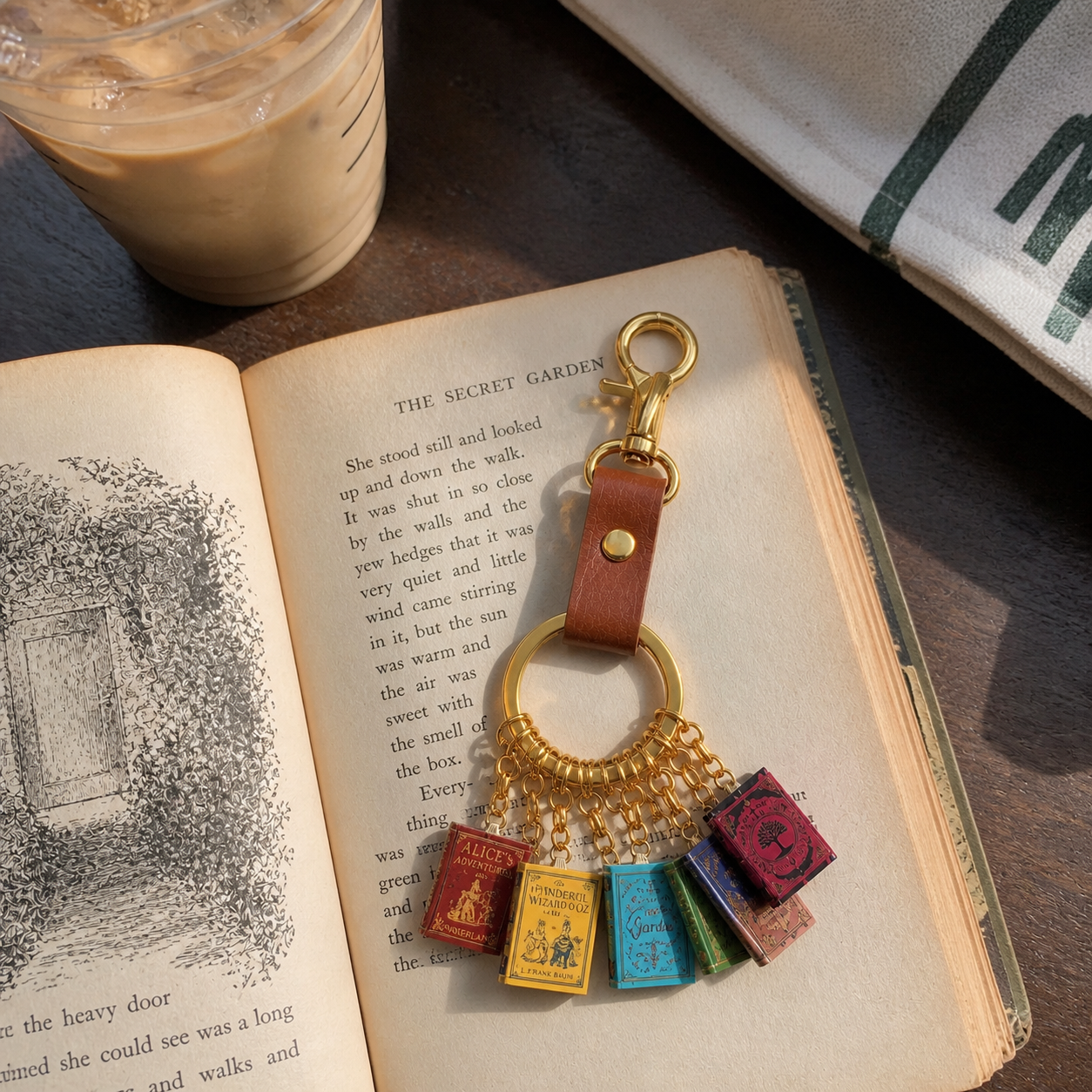 Custom-designed mini-book keychains, personalized bag charms for book lovers, and perfect gifts for readers, librarians, teachers, and graduates.