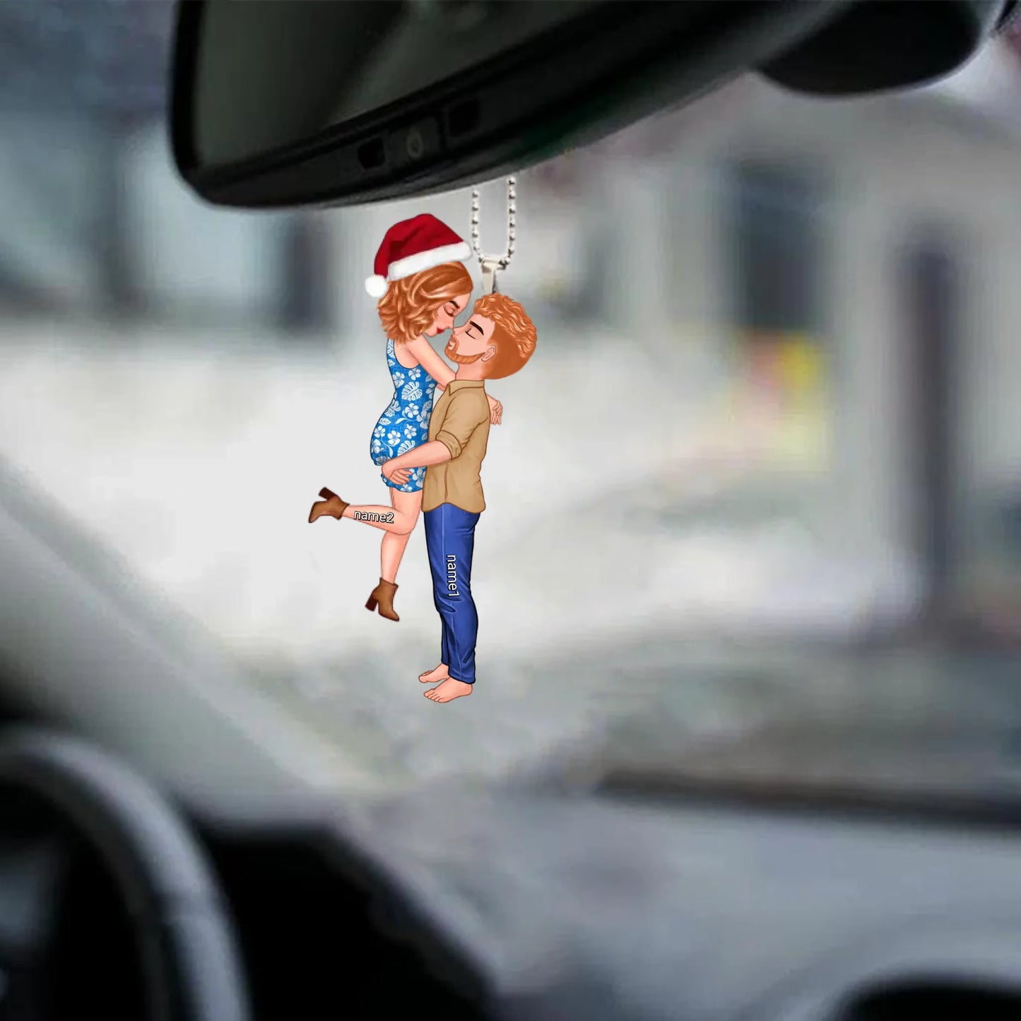 Custom Couple's Business Suit Keychains - Buy One Get One Free