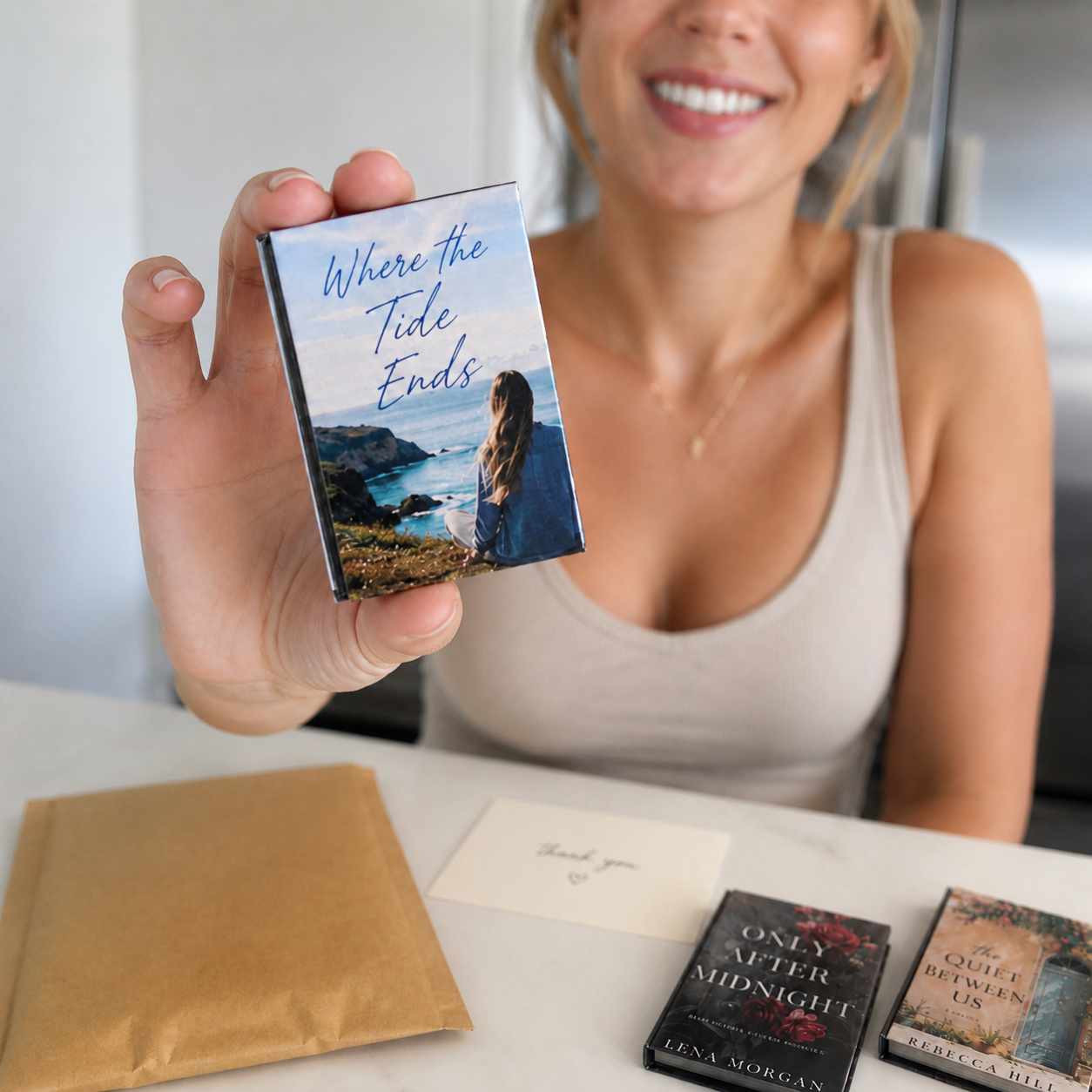 Personalized Mini Book Cover Fridge Magnet, Custom Book Magnet for Book Lovers, Readers, Teachers & Librarians