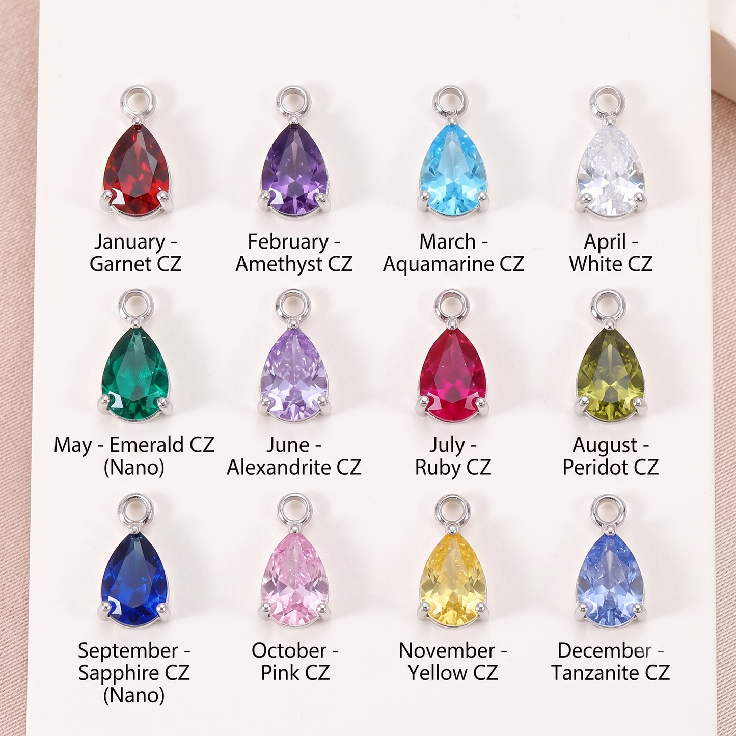 Personalized Mini Book Rearview Mirror Charm, Custom Book Cover Car Ornament with Birthstone, Gift for Book Lovers & Readers