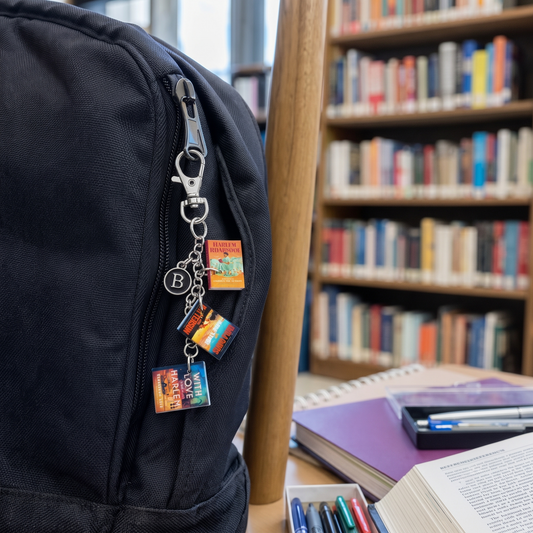 Custom Mini Book Keychain, Personalized Book Lover Bag Charm, Reading Gift for Readers, Librarians, Teachers & Graduates