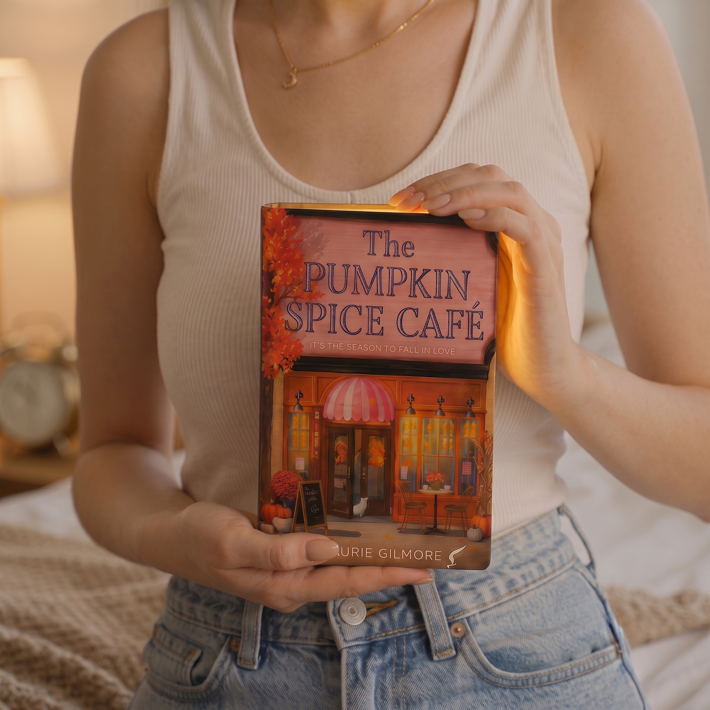 Personalized Mini Book Night Light – Custom Book Cover Front & Back, Rechargeable Reading Lamp, Gift for Book Lovers