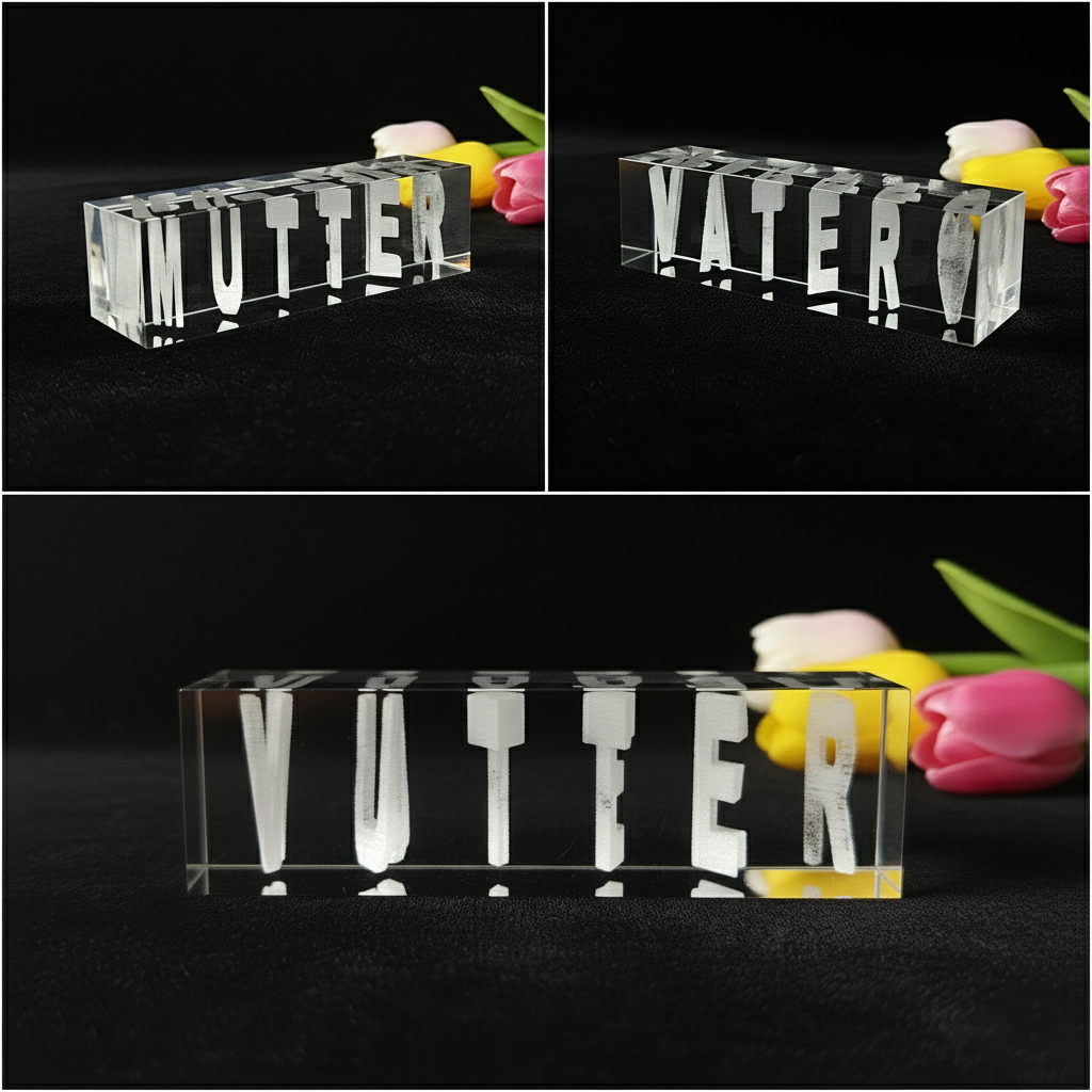 Trendy personalized products in relief with double name in 3D